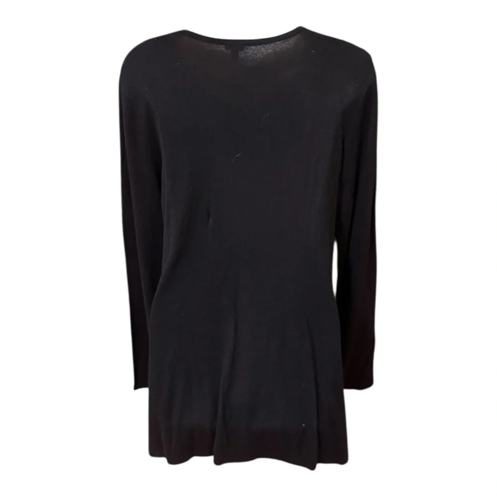 Reba Black jeweled front sweater NWT‎